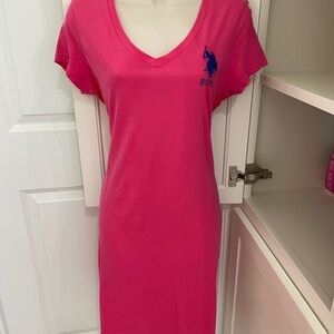 NWOT us polo ass Pink V-Neck Dress